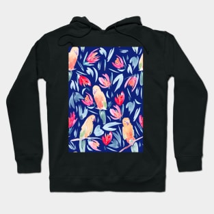 Painted Parrots Hoodie